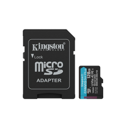 Kingston 128Gb Canvasgo+ Microsdxc 200Mb/S A2 U3 V30 Card + Adapt&Ouml;R