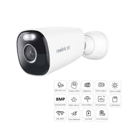 Reolink Argus Eco Ultra 4K 8Mp Dual Lens 180&Deg; Wi̇-Fi̇ (Renkli) 