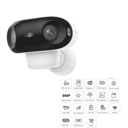 Reolink Argus 4 Pro 8Mp 4K Ultra Hd 180&Deg; Dual Lens Ip Kamera