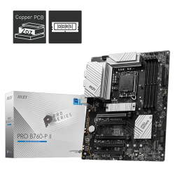 Msi Pro B760-P Ii Ddr5 7000(Oc) Pci-E ,M.2 Usb3.2 Hdmi,Dp 1X 2.5G Lan Atx