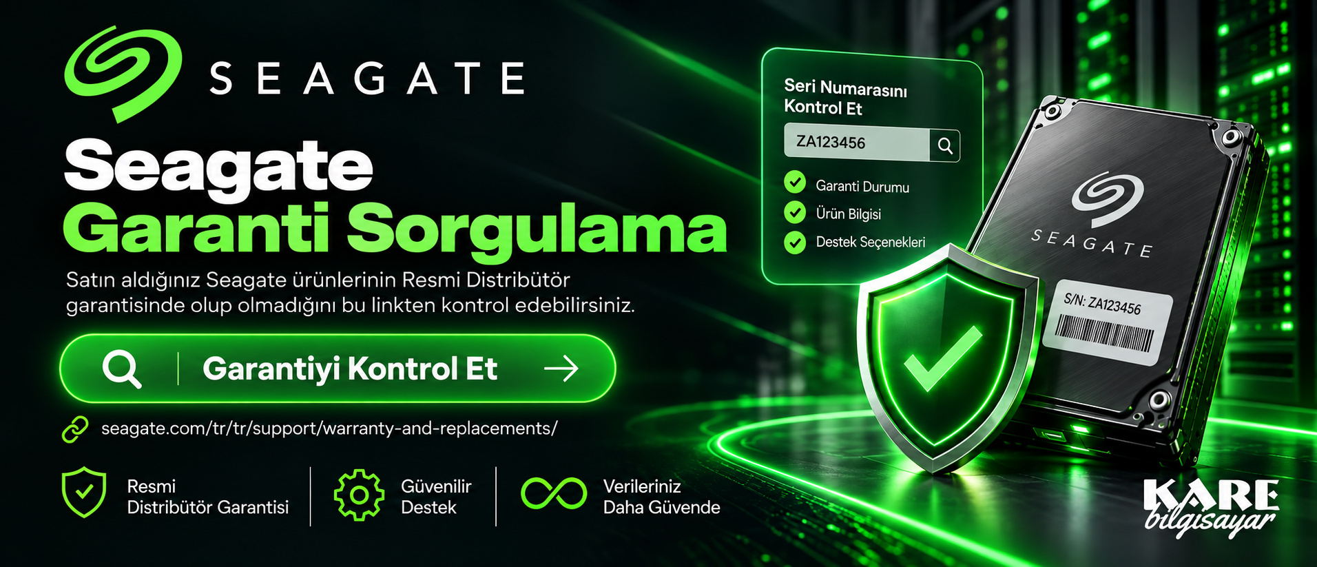 SEAGATE GARANTİ SORGULAMA